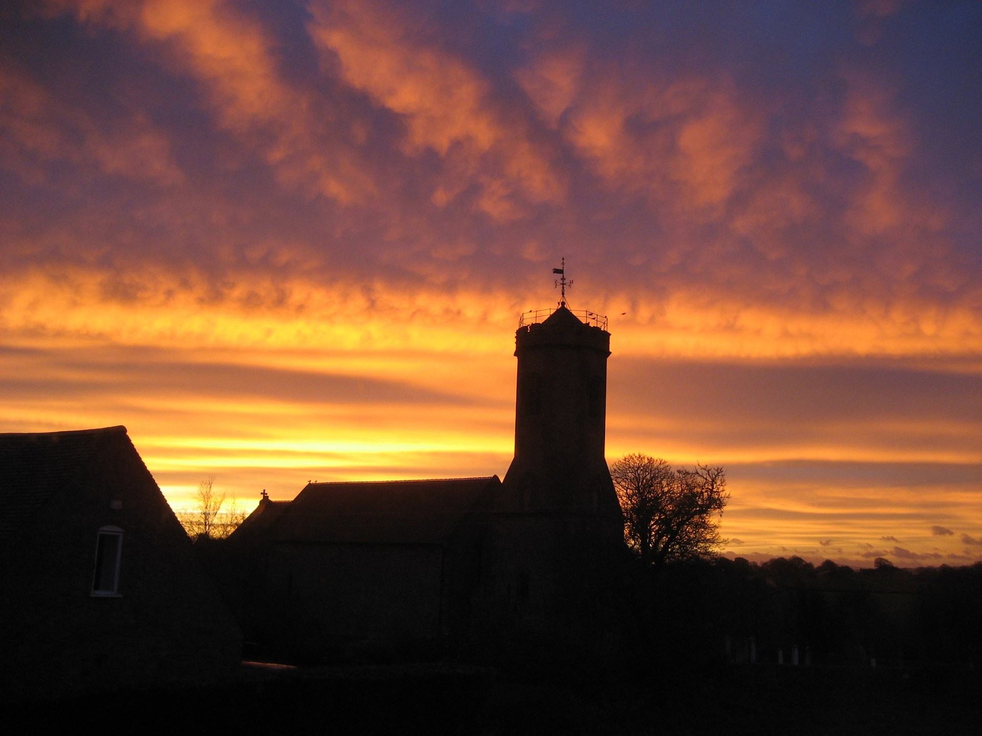 Cardeston Church at Dawn