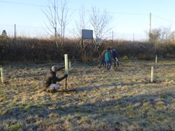 2018 Making the Wildlife Area from the old tennis courts