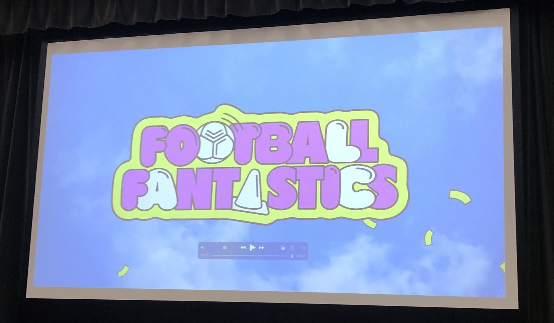 Picture of the Week-The first ever screening of 'Football Fantastics'