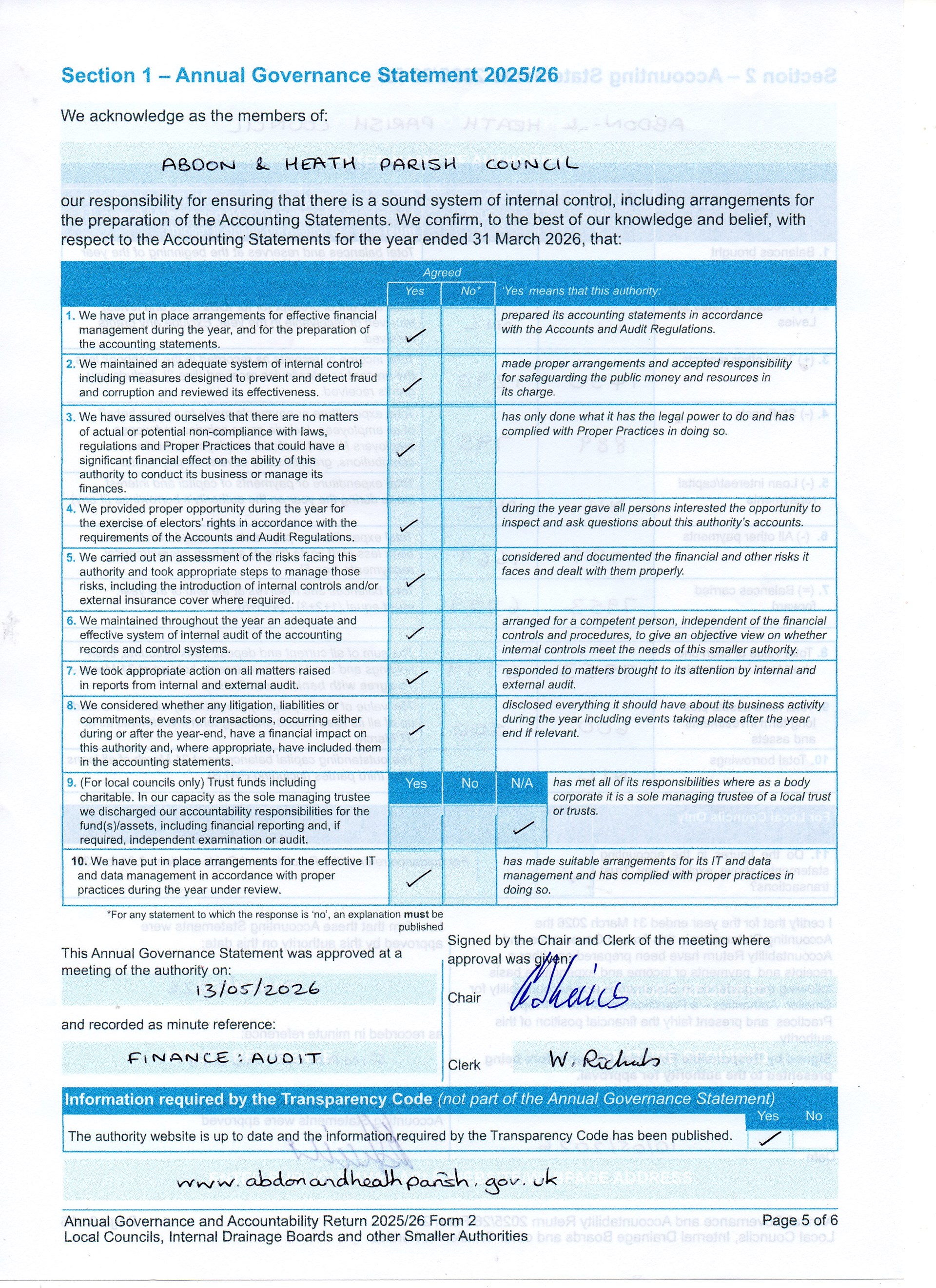 Abdon and Heath Parish .gov.uk Documents