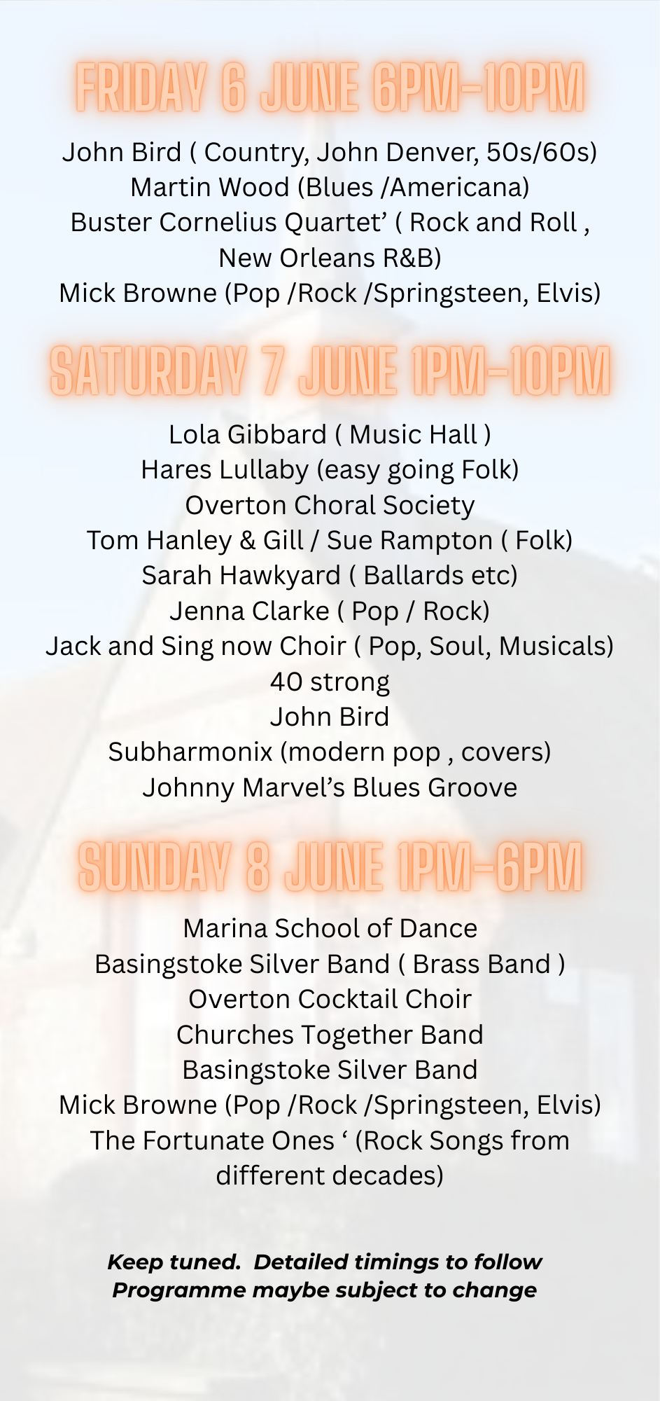 Overton Community Association Overton Music Festival