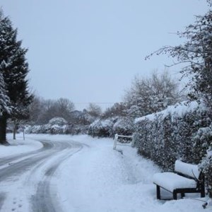 Snow on village road - 2010