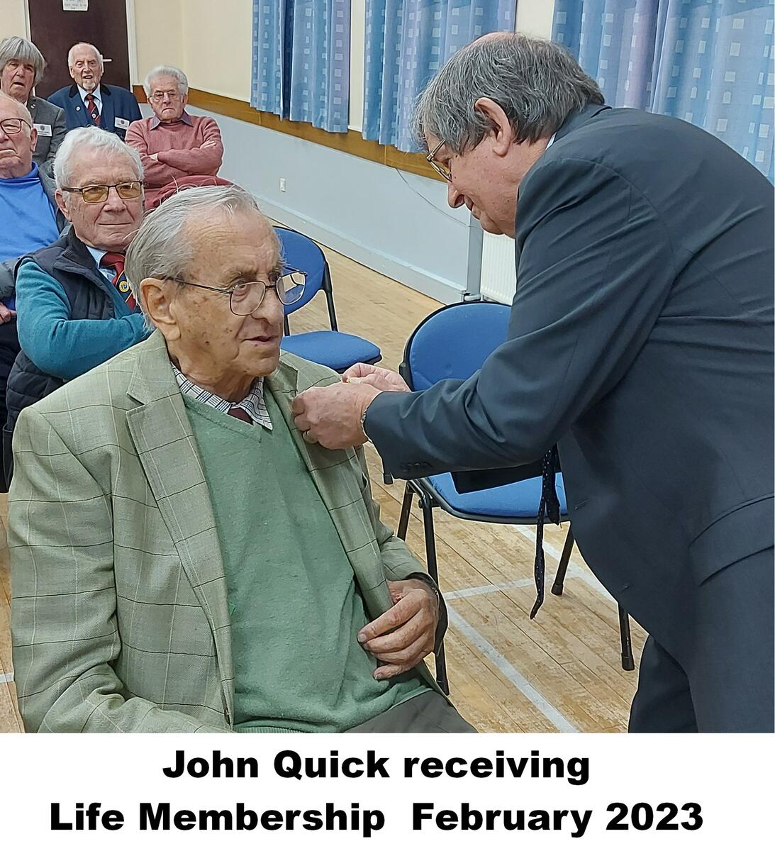 Teignmouth Probus Club John Quick - Life Member