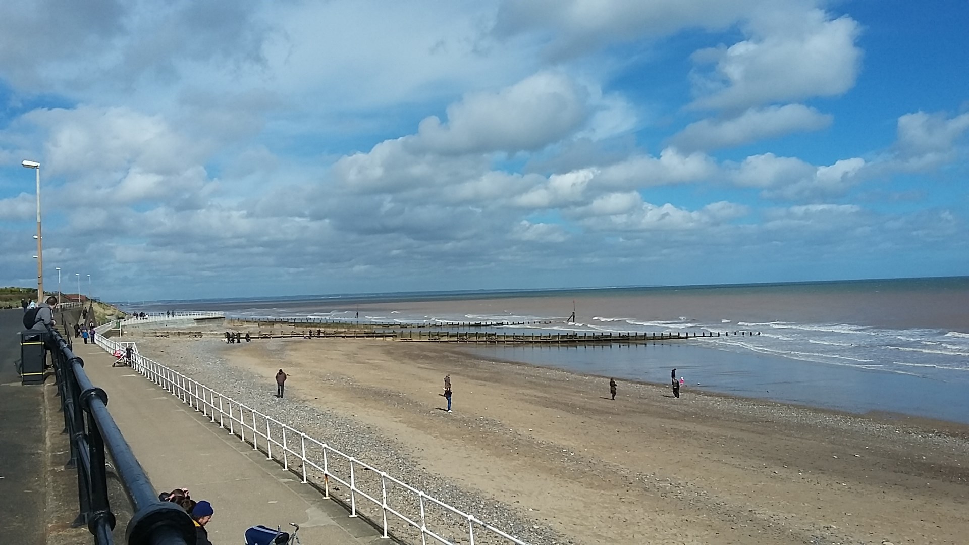 Hornsea Sea Front in April