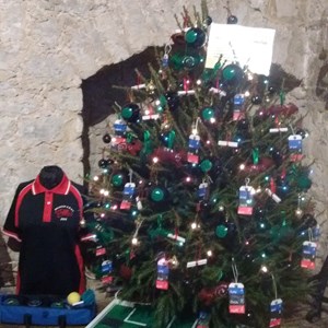 SSMBC Xmas tree at the 2019 festival. The club came 15th out of 33 entries.