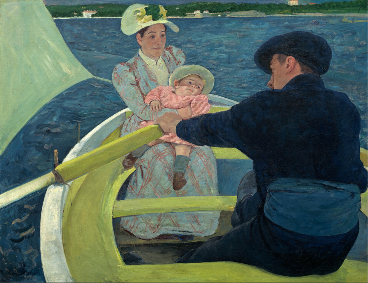 1894. The Boating Party, Mary Cassatt, oil on canvas, N.G. Washington