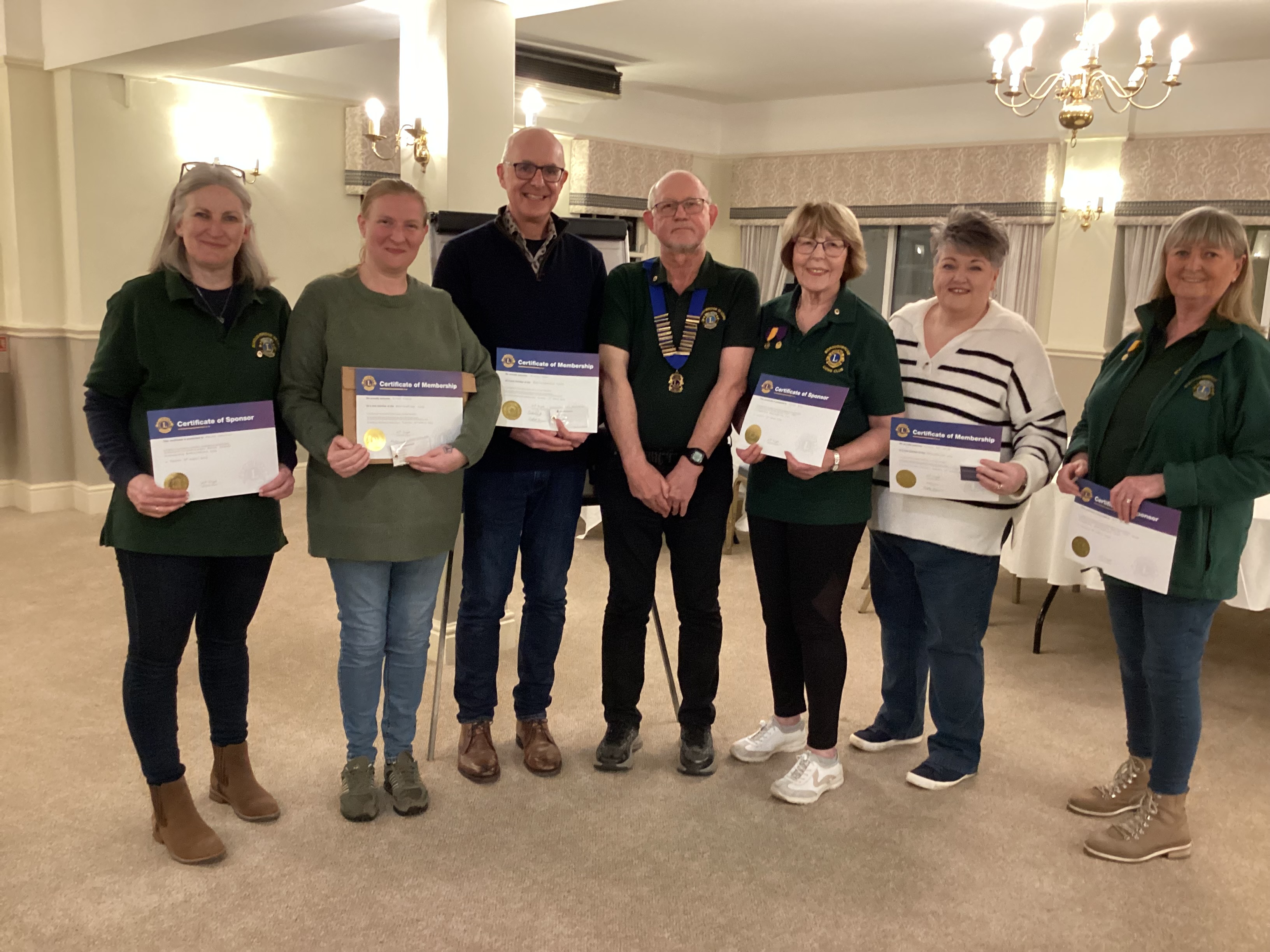 3 New members. Donna, Nigel & Gaynor