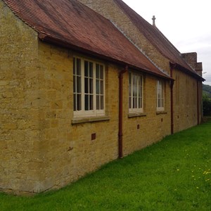 Side of Centre from the back grassed garden