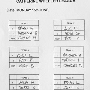 Boughton-Under-Blean Bowls Club Team selections