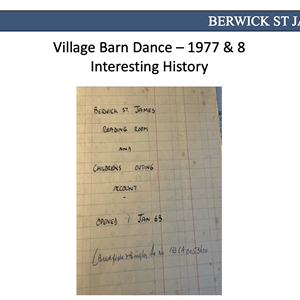Berwick St James Parish Village Meeting - Thursday 22 October 26