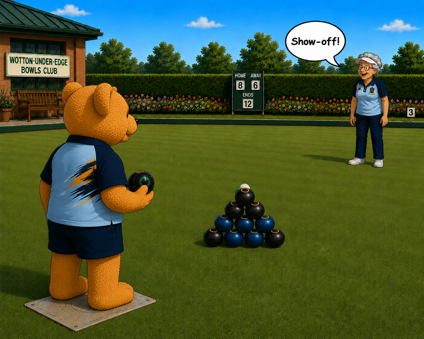 Wotton Bowls Club Rupert the Bowling Bear