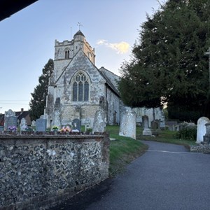Coombe Bissett village church