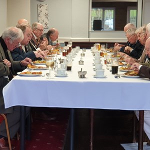Members Enjoy their food