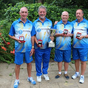 David Vowles, Andrew Harvey, Richard Bowen & Chris Williams County Senior Fours Winners 2022