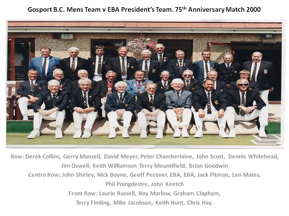 GOSPORT BOWLING CLUB 75th Anniversary