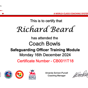 Sharnbrook Bowls Club Club Policies