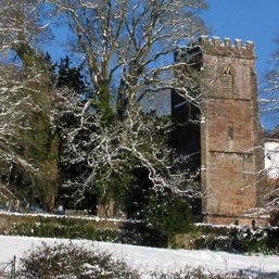 St. Pancras Church in the snow