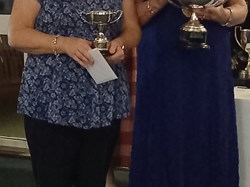 Ladies Champion Barbara McGillicuddy and Runner Up Maggie Porter