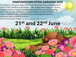 Martinstown Village Hall Open Gardens 2025