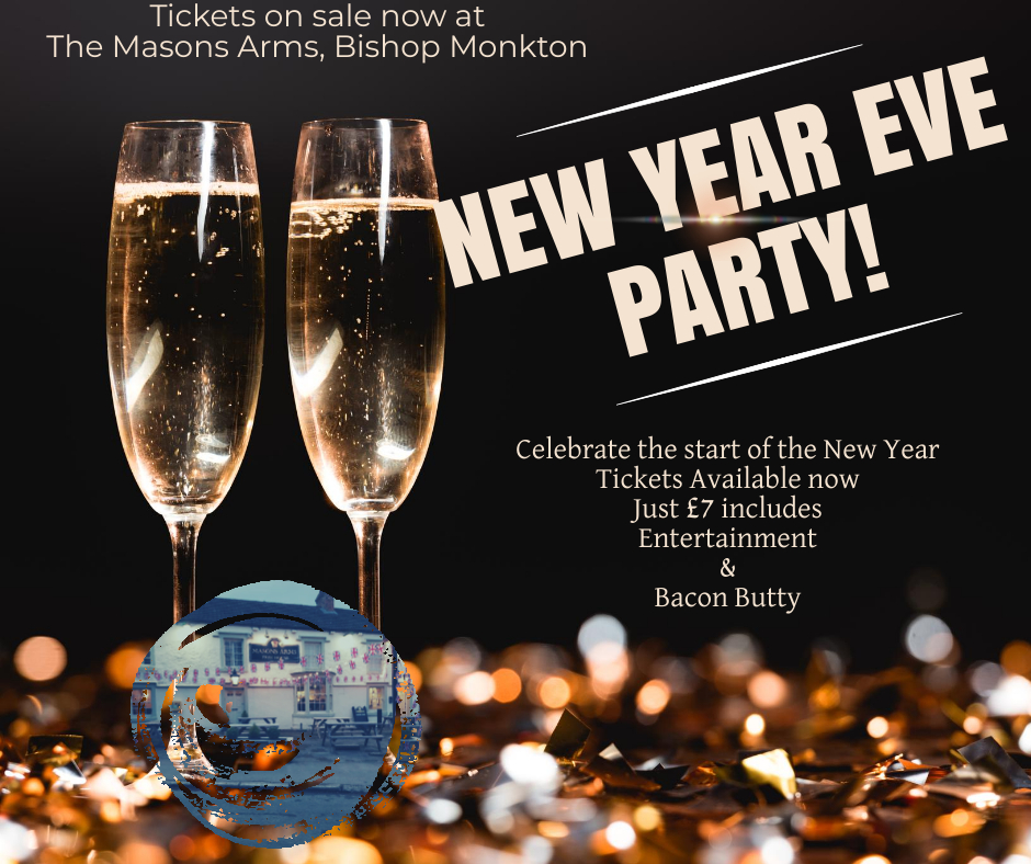 BISHOP MONKTON TODAY New Year's Eve Party!