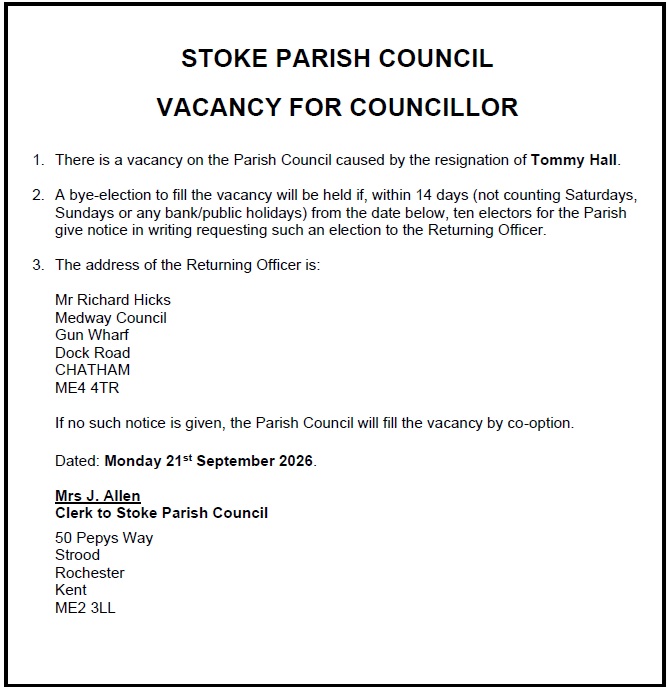 Stoke Parish Council (Kent) Home