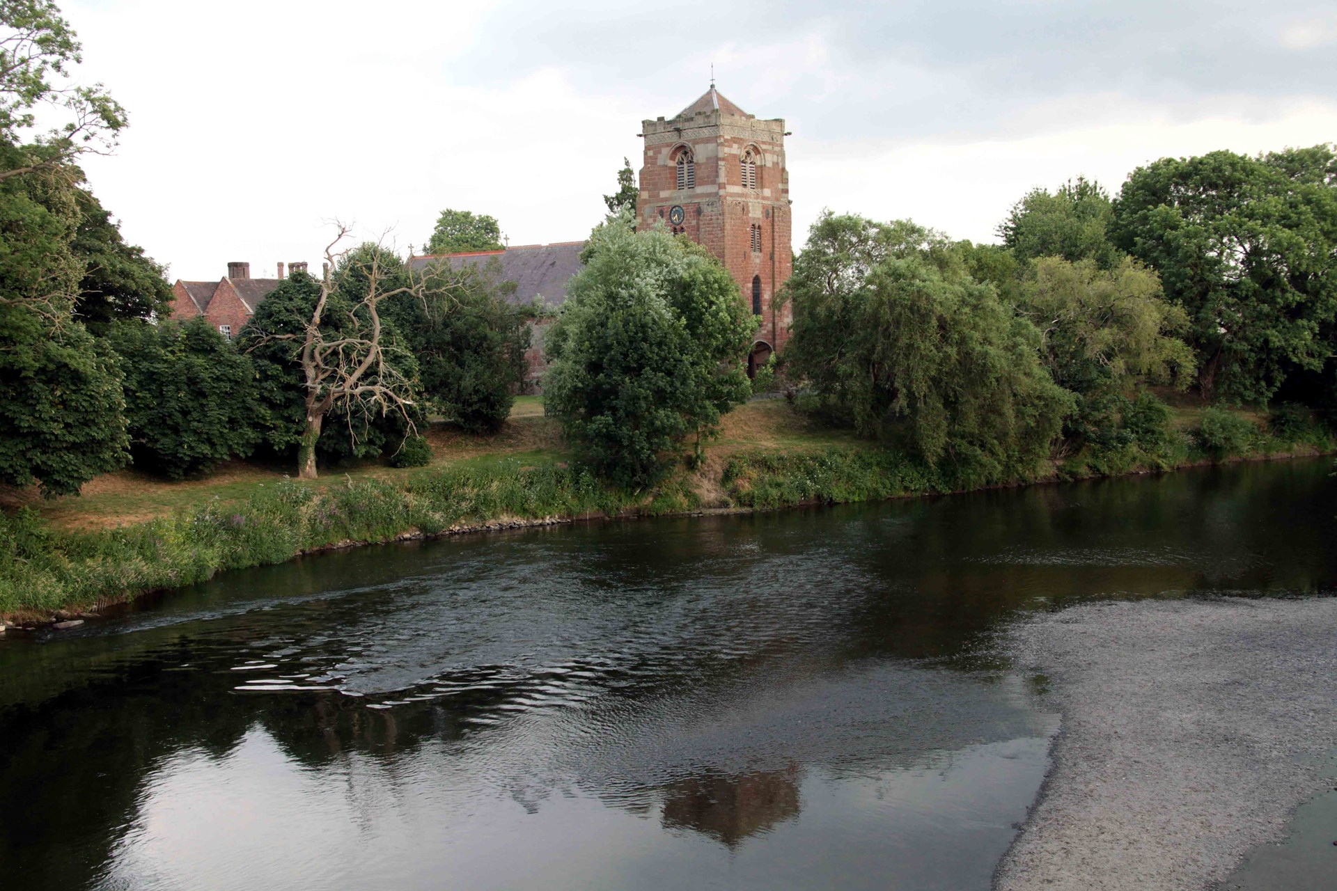 St Eatas Church and River Severn
