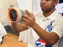 Lion Jason , doing the sight camera training