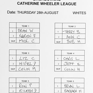 Boughton-Under-Blean Bowls Club Team selections