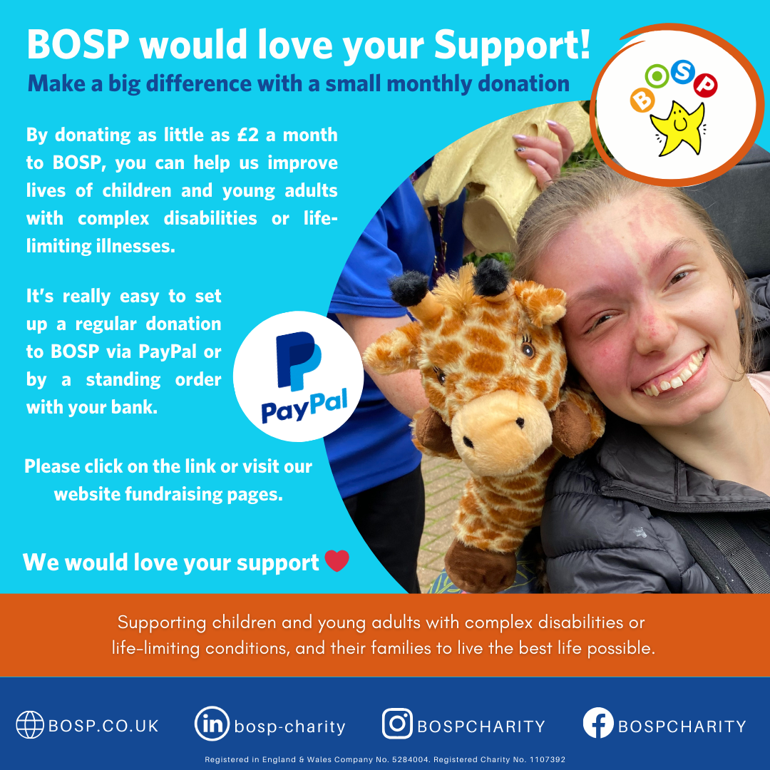 BOSP Brighter Opportunities for Special People  Make a Monthly Donation