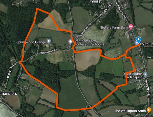 Map of Walk 10: Middle Baughurst