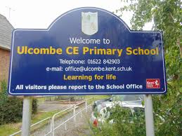 Ulcombe CE Primary School Sign