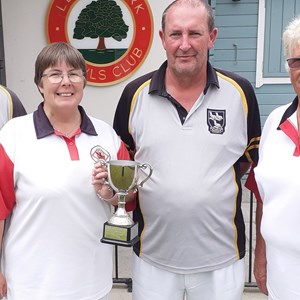 Mixed Fours Winners Andy and Tracey Hibberd, Adrian Snook, Kath Patrick