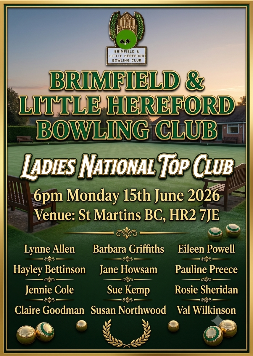 Brimfield and Little Hereford Bowling Club BLH Ladies