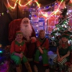 Father Christmas in his grotto