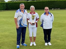 Anne presents the cup