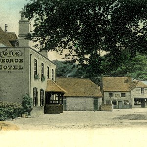 George Hotel. Note the Piano and Organ shop next to Homewood Stores.