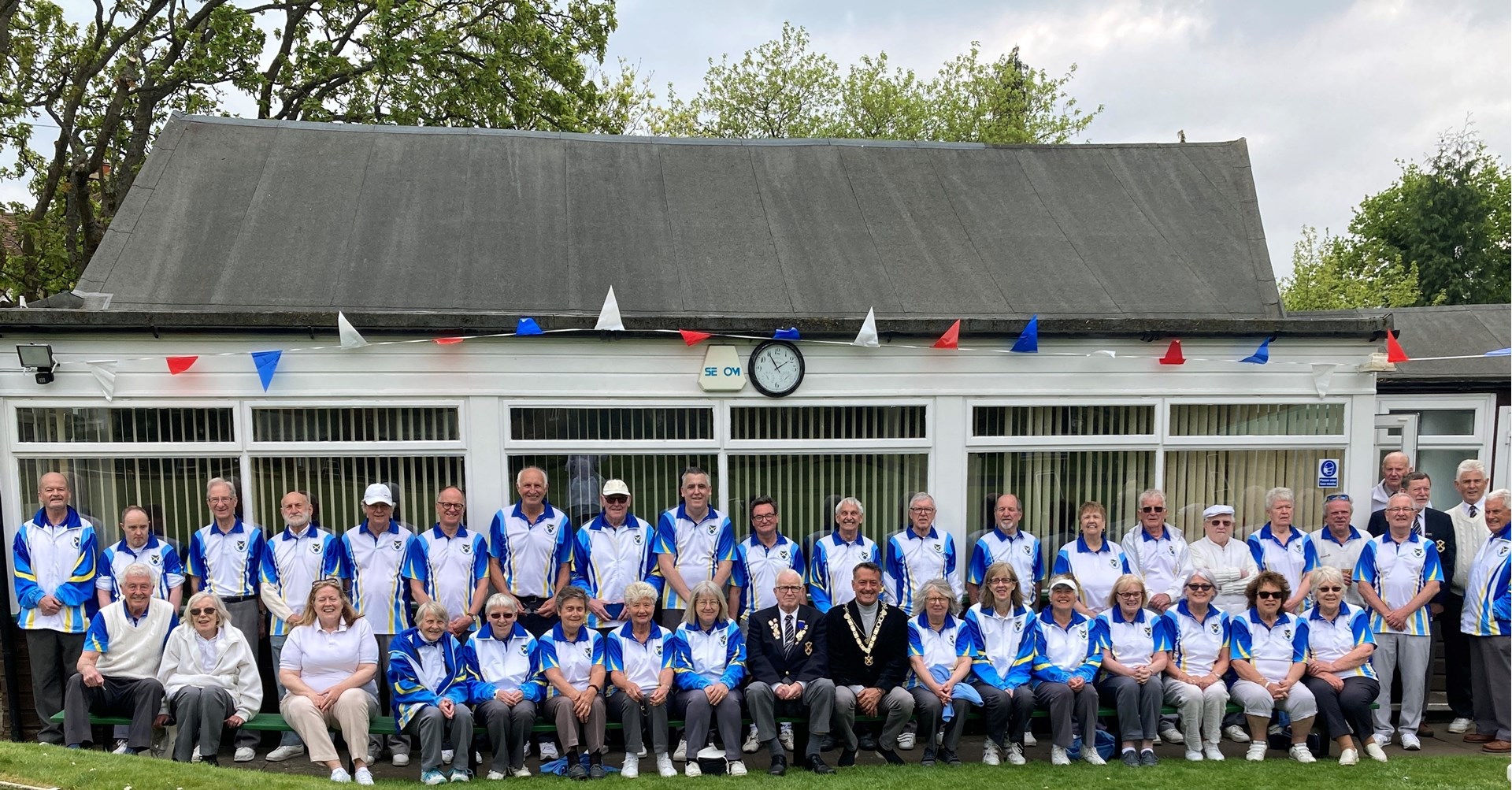 The Mayor and Club Members on Opening Day
