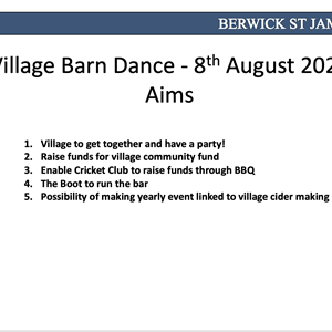 Berwick St James Parish Village Meeting - Thursday 22 October 26