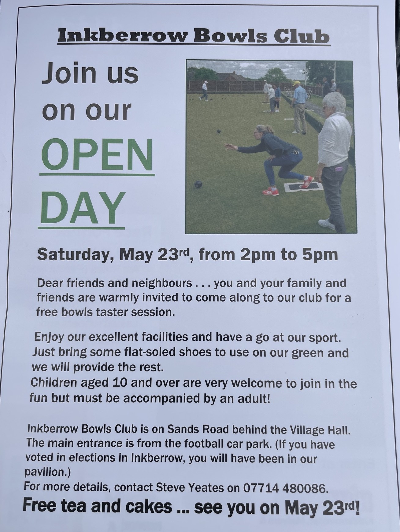 Inkberrow Bowls Club Open Day