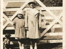 1934 Alice and Annie at The Croft gate