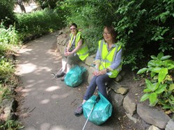 Our intrepid litter pickers