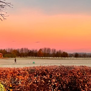 A misty November morning at the Village Hall
