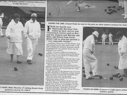 Whitstable Bowling Club Old photos/press articles