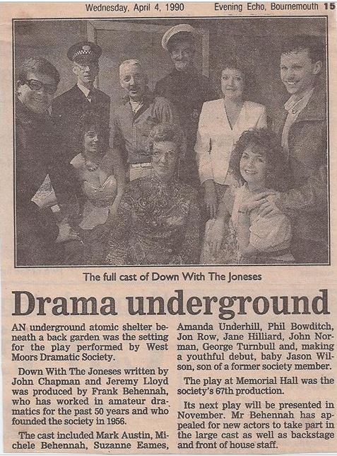 West Moors Drama Society keeping Down With The Jones's