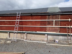 Ibstock Bowls Club Recladding the clubhouse