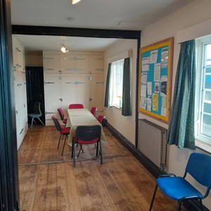 New lights installed in roof - directional spotlights provide a brighter room