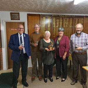Aussie Pairs League winners, Newbies, Fred, Eric, Joy & Bob