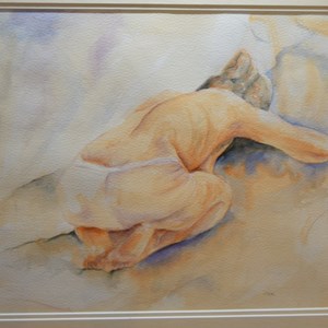 'Life Study' Watercolour by Christine Carter