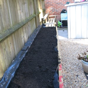 Raised bed for  disabled Resident.