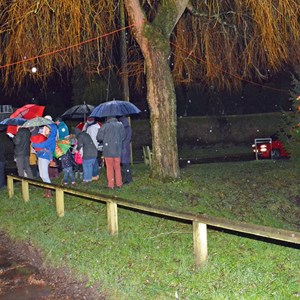 Somme of the residents who braved the rain for Carols at the Pond 2018